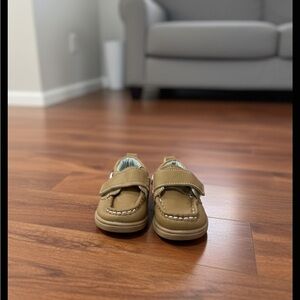 👞 Baby Boy Moccasins/Boat Shoes - Camel/Light Brown Color